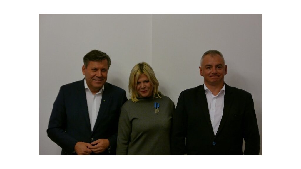 Janusz Piechociński (minister gospodarki), Sylwia Banaszewska (prezes zarządu MeetingPlanner.pl) i Artur Dębski (poseł)