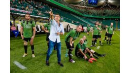 Robert Podoliński i Drużyna Klientów podczas MP Legia Cup 2016