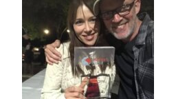 Monika Dymacz-Kaczmarczyk z autorem Beat the Box Markiem Usrue