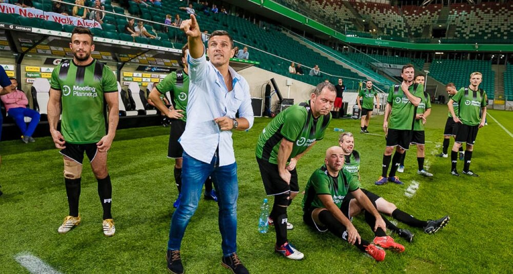 Robert Podoliński i Drużyna Klientów podczas MP Legia Cup 2016