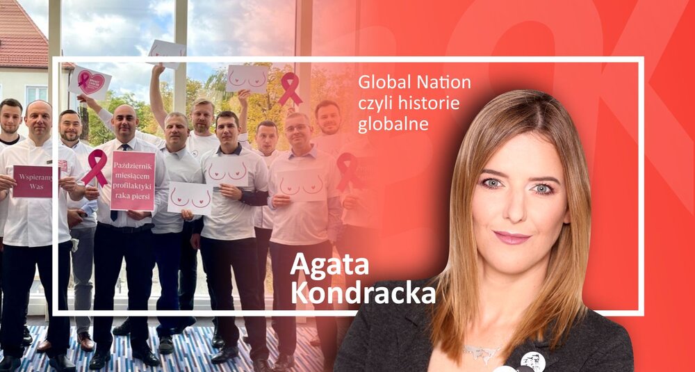 Agata Kondracka w cyklu Global Nation czyli historie globalne, Zdjęcie po lewej: Sheraton Sopot Pink Październik, fot. LinkedIn Sheraton Sopot Hotel