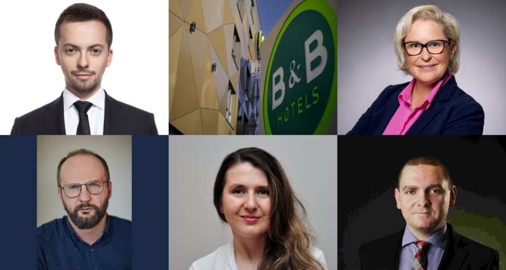 Nowi managerowie B&B Hotels od góry, od lewej: Konrad Pazorek, Lilianna Dorotkiewicz, Wojciech Kogut, Marzanna Kretowicz-Nowak, Piotr Furmaga