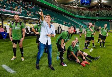 Robert Podoliński i Drużyna Klientów podczas MP Legia Cup 2016