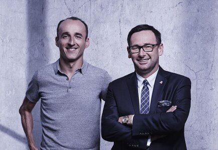 Robert Kubica i Daniel Obajtek, prezes zarządu PKN Orlen