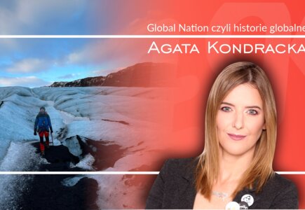 Agata Kondracka w cyklu Global Nation czyli historie globalne. Po lewej: Ula Majerska z MindBlowing na lodowcu, fot. Agata Kondracka