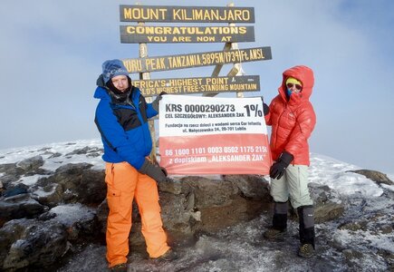 Kilimanjaro Expedition dla Aleksandra Wielkiego 2018 - Joanna Opioła (MICE Agency) oraz Wojciech Opioła (Real Incentive).