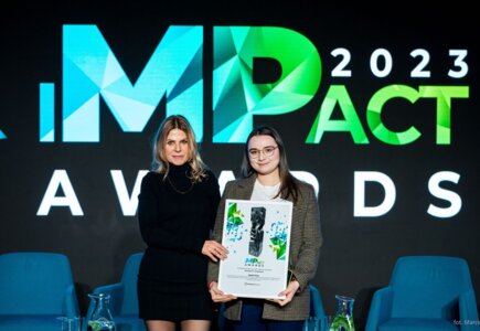 Sylwia Banaszewska (jurorka MP Impact Awards) i Yana Korzh