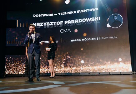 Dostawca — Technika eventowa: Krzysztof Paradowski, prezes zarządu CMA (do października 2021)