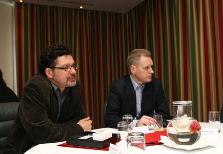 od lewej: Wojciech Starostecki (COGITO Media i Sztuka), Cezary Wilemajtys (United Partners)