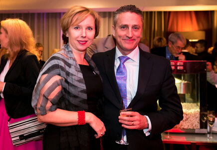 Karolina Płochocka (director of F&B, Warsaw Marriott Hotel), David Bartlett (vice president, Global Sales Europe)