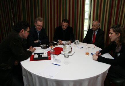 od lewej: Wojciech Starostecki (COGITO Media i Sztuka), Cezary Wilemajtys (United Partners), Krzysztof Celuch (MPI Poland Club), Stanisław Buczyński (Lidex), Agata Siekierska (Meeting Planner)