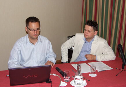 od lewej: Piotr Cieślak (Meeting Planner), Paweł Netczuk (Mediarun)
