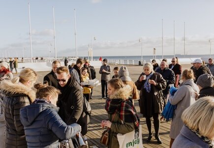 ... sopockim molo, gdzie rozpoczęła się, nieformalnie, biznesowa część spotkania