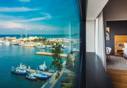 Widok z pokoju w Hotel Courtyard by Marriott Gdynia Waterfront