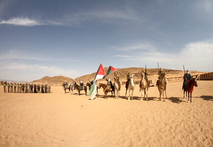 Beduini tuż przed napadem