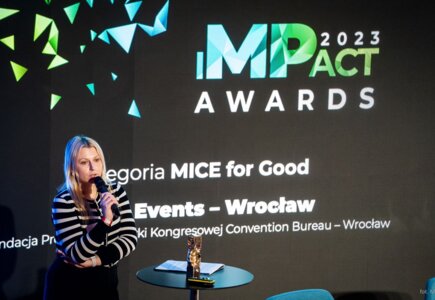 MP Impact Awards – prezentacja finalistów, kat. MICE for Good: Green Events – Wrocław
Magdalena Wypych, Convention Bureau Wrocław