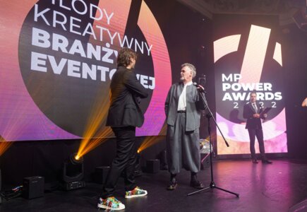 Bogdan Wąsiel, przewodniczący jury Kreatywny Roku Branży Eventowej, Master Brand i Michał Maciątek członek jury