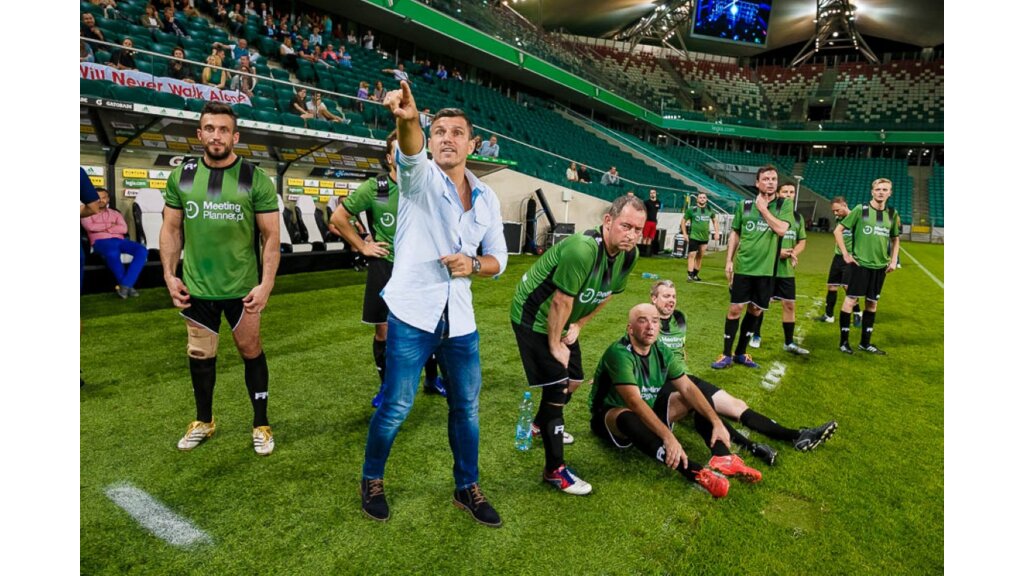 Robert Podoliński i Drużyna Klientów podczas MP Legia Cup 2016