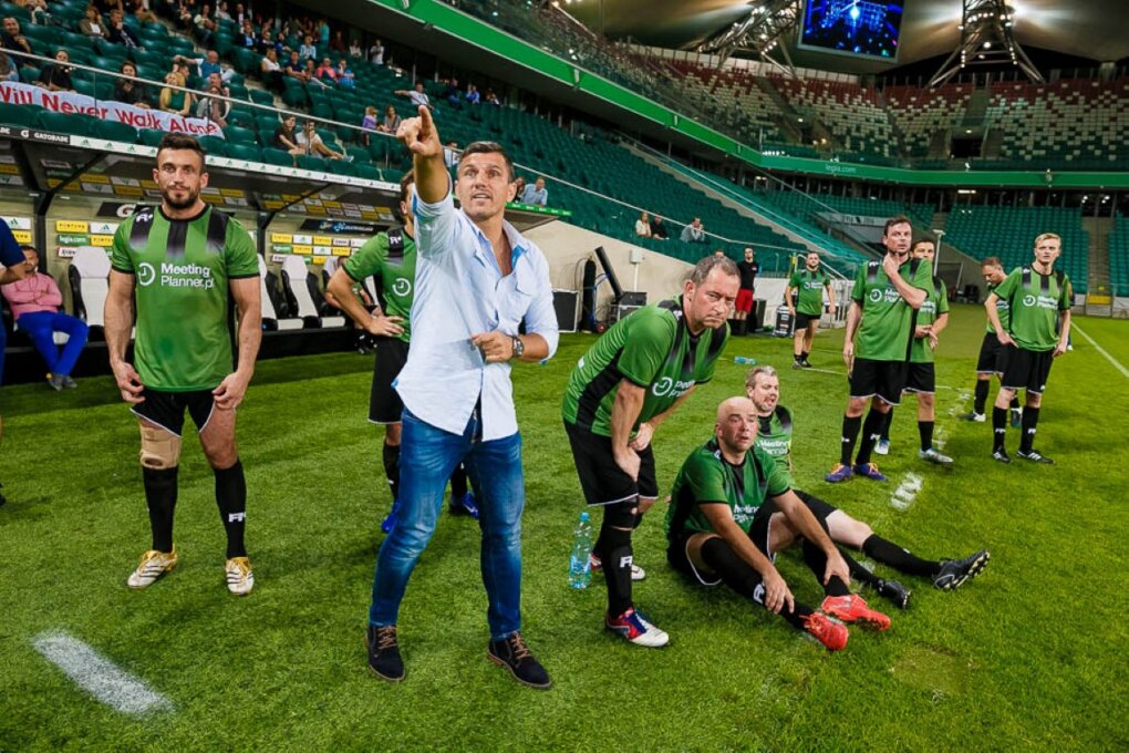 Robert Podoliński i Drużyna Klientów podczas MP Legia Cup 2016