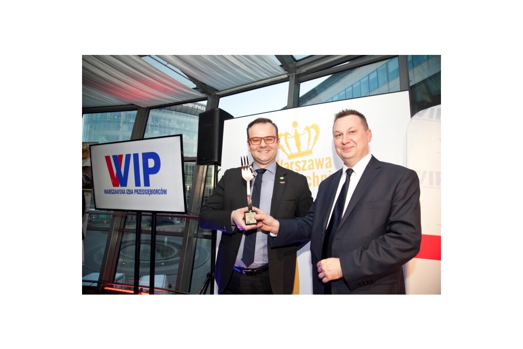 Marcin Kania, dyrektor gastronomii i Mariusz Pietrzak, szef kuchni Mazurkas Catering 360