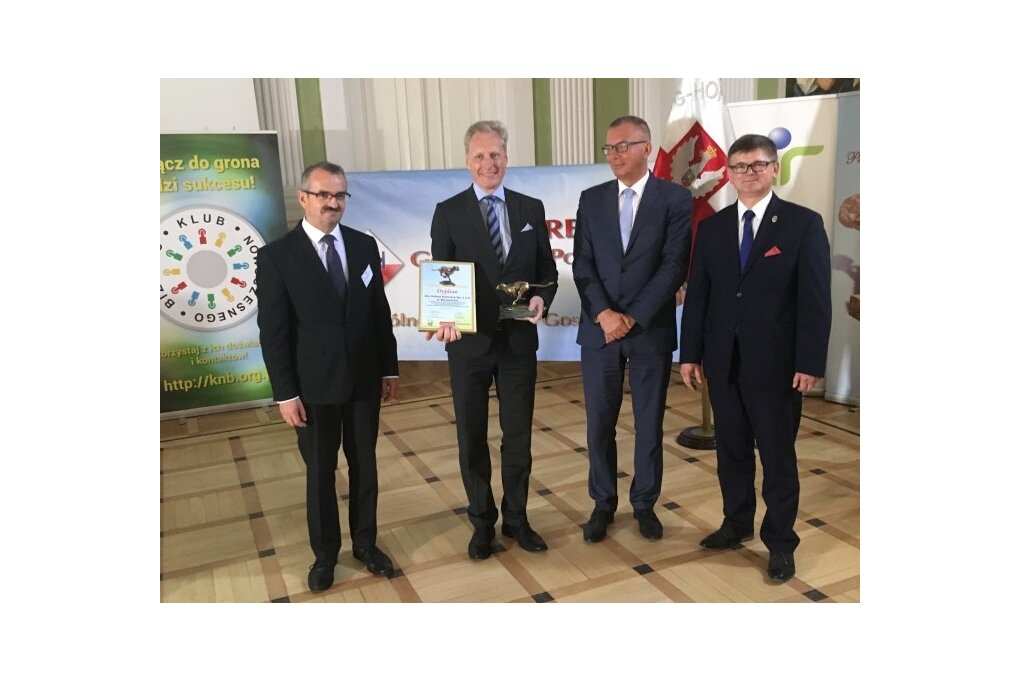 Cezary Wilemajtys podczas ceremonii przyznania tytułu Geparda Biznesu.
