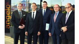 Krzysztof Mikuła (wiceprezydent Katowic), Rupert Simoner (Vienna International Hotelmanagement AG, Tomasz Piórkowski (angelo Hotel Katowice), Rudolf Grossmayer (UBM), Franz Jurkowitsch (Warimpex)