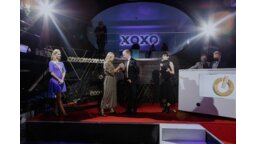 Wręczenie statuetek na scenie XOXO...