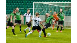 Maciej Szczęsny w bramce drużyny Klientów