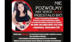 Zachęcamy do przekazania 1 proc. podatku na leczenie i rehabilitację Olka, który urodził się z wadą serca.