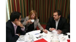 od lewej: Krzysztof Gawrych, Sylwia Banaszewska (MICE Poland), Maciej Cłapiński (Trias)