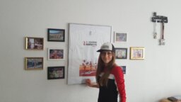 Lidia Czarnecka w Pokoju Maratońskim, w Novotel Gdańsk Centrum