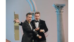 Na scenie pojawił się magik Just Edi Show. fot. Ewa Wiitak
