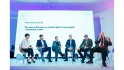 Panel: Dobry przetarg. Magdalena Kondas, Maciej Ledzion, KAE, Magdalena Galińska, Polpharma, Cezary Wilemajtys, SOIT, Paweł Tyszkiewicz, SKM SAR, Andrzej Zawistowski, PSML