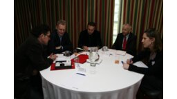 od lewej: Wojciech Starostecki (COGITO Media i Sztuka), Cezary Wilemajtys (United Partners), Krzysztof Celuch (MPI Poland Club), Stanisław Buczyński (Lidex), Agata Siekierska (Meeting Planner)