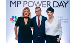 15 lat Poland Convention Bureau POT - dr Wojciech Fedyk (Polska Organizacja Turystyczna), Sylwia Banaszewska i Magdalena Kondas (MeetingPlanner.pl)