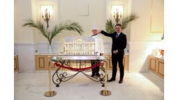 Dyrektor Polonia Palace Hotel Paweł Lewtak i szef kuchni Grzegorz Goleń