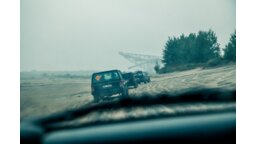 Off-road w pobliżu kopalni węgla brunatnego na Łużycach