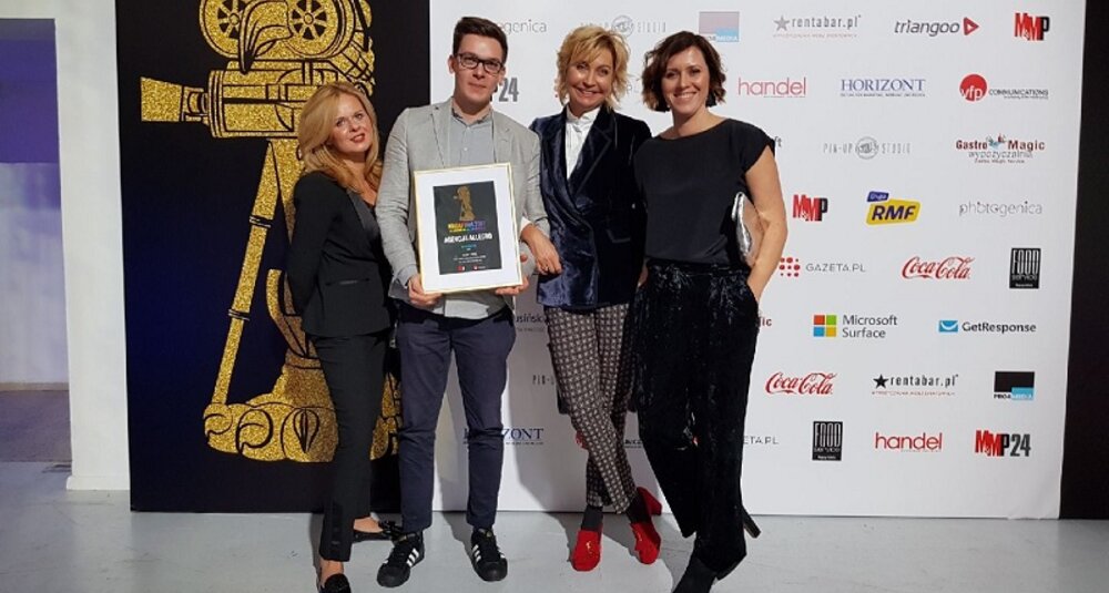 Przedstawiciele agencji Allegro: Anna Beszczyńska, Michał Korejba, Anna Gogacz, Urszula Piotrowska podczas rozdania nagród Kreatura 2017