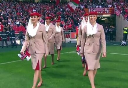 Akcja Emirates na stadionie klubu Benfica Lizbona