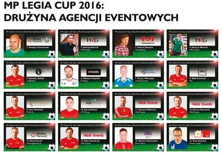 MP Legia Cup 2016: Zawodnicy Drużyny Agencji Eventowych