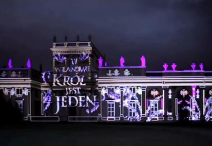 Odsiecz Wiedeńska na Pałacu w Wilanowie - wideomapping 3D zrealizowany przez Pro4Media