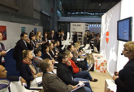 Targi EIBTM - The Global Meetings & Incentive Exhibition  w Fira Gran Via w Barcelonie